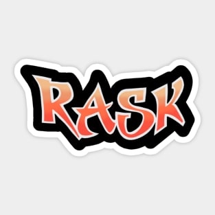 rask helmet Sticker